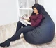 Кресло Мешок Груша Оксфорд Waterproof (3XL-150х100) iQmebel Черный (сьемный чехол) - изображение 7