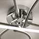 Люстра світлодіодна стельова LUMINARIA LIANA MONO 60W R490 CHROME/OPAL 220V IP20 4000K, LED світильник (без пульта) - зображення 6