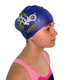 Шапочка для плавання для довгого волосся dark blue flowers SVN-1345 - изображение 5