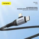 Кабель Foneng X92 4-in-1 (60W) USB/USB-C - USB-C/Lightning 1м Black (X92-CA-FIO) Сірий 29382 - изображение 4