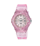 Женские наручные часы CASIO LRW-200HS-4E в стильном цвете прозрачный/розовый - изображение 1