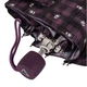 Парасоля жіноча механічна Fulton Minilite-2 L354 Tartan Bees фіолетовий - зображення 5