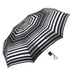Парасоля жіноча механічна Fulton Minilite-2 L354 Silver Stripes сріблясто-чорна - зображення 1