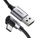 Кабель поворотный на 90 градусов UGREEN US284 Angled USB - Type-C 1 метр (50941) - изображение 2