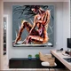 Картина на полотні для інтер'єру 50х50см - Sexy girl paint art - зображення 5