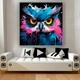 Картина на холсте для интерьера 50х50см - Сова paint art - изображение 3