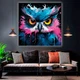 Картина на холсте для интерьера 50х50см - Сова paint art - изображение 4