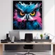 Картина на холсте для интерьера 50х50см - Сова paint art - изображение 5