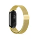 Ремінець для фітнес браслета Xiaomi Mi Band 8,9,10 міланська петля золотистий - зображення 3