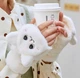 Варежки Митенки 2 в 1 теплые меховые "Кошка" (кошечка) Белый, WUKE One size - изображение 6