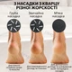 Электрическая пилка пемза, электрическая пемза для ног аккумуляторная с LCD дисплеем с вакуумнным пылесосом черная + набор для педикюра (арт.4197) - изображение 4
