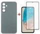 Комплект чехол для смартфона + стекло Samsung Galaxy M35 5G DENGOS Carbon Grey (DG-KM-101) - изображение 1