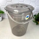 Квадратное пластиковое ведро с крышкой 9 л Дымка Smart Алеана - изображение 1