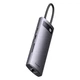 Хаб Baseus Metal Gleam Series 4-in-1 Multifunctional Type-C HUB Type-C to USB3.0*4 WKWG070013 Grey - изображение 4
