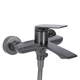 Змішувач для ванни з душовим гарнітуром Qtap Vlasta New, Gunmetal Black PVD QTVLA259GMB45643 графіт збройова сталь - зображення 3