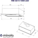 Витяжка вбудована Minola HBI 5614 BL 1000 LED - зображення 2