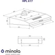 Витяжка пласка Minola HPL 617 WH - зображення 10