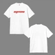Футболка унисекс с красной надписью Supreme размер S белого цвета - изображение 2