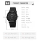 Часы наручные SKMEI 2050BKBK Black-Black черные кварцевые - изображение 4