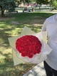 Букет из мыльных роз 51 шт красный, подарочный букет роз из мыла для девушки, жены, мамы, дочки, сестры - изображение 5