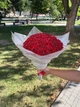 Букет из мыльных роз 51 шт красный, подарочный букет роз из мыла для девушки, жены, мамы, дочки, сестры - изображение 8