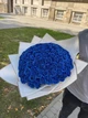 Букет из мыльных роз 101 шт синий, подарочный букет роз из мыла для девушки, жены, мамы, дочки, сестры - изображение 3