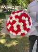 Мыльный букет из 101 розы бело-красный,букет из натурального мыла на 14 февраля, 8 марта, день рождения - изображение 8