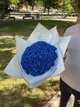 Мыльный букет из 51 розы синий,букет из натурального мыла на 14 февраля, 8 марта, день рождения - изображение 5