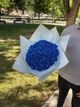 Мыльный букет из 51 розы синий,букет из натурального мыла на 14 февраля, 8 марта, день рождения - изображение 9