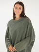 Bluza damska bez kaptura oversize Unisono 170-1110-1 L Zielona (5906140621608) - obraz 3