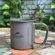 Чашка туристическая Naturehike NH20CJ005 титанова з ручкою 600 мл (6927595769966) - изображение 5