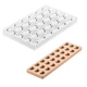 Форма для шоколада Silikomart Kit Cuore 01 праліне 35x27 h17 мм 24х9,4 мл (CH020 - KIT CUORE 01) - изображение 2
