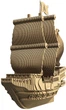 Картонний 3D пазл-конструктор Cartonic 3D Puzzle Pirate Ship (CARTSHIP) - зображення 1
