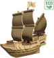 Картонний 3D пазл-конструктор Cartonic 3D Puzzle Pirate Ship (CARTSHIP) - зображення 3