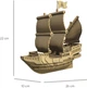 Картонний 3D пазл-конструктор Cartonic 3D Puzzle Pirate Ship (CARTSHIP) - зображення 5