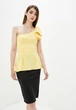 Женский костюм блуза с бантиком + юбка миди Подіум Bow 27928-YELLOW S Желтый - изображение 2