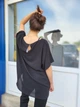 Блузка женская Oversize однотонная Only Черная 12875 3XL (52) - изображение 5