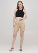 Бежевые женские шорты с высокой посадкой Подіум 28510-BEIGE S Бежевый - изображение 1