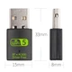 Двохдіапазонний Fenvi WD-4510AC USB 2.0 Wi-Fi 5 (AC) 600 Mbps адаптер 2.4/5GHz + Bluetooth 4.2 Wireless Lan Card Black (AC600-BT4.2) - зображення 7