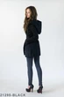 Женское кашемировое пальто с капишоном Подіум 21295-BLACK XS Черный - изображение 2