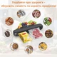 Вакууматор / вакуумный упаковщик запайщик кухонный для продуктов +10 пакетов Z-21 черный (LB-141346) - изображение 6
