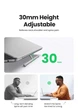 Складная подставка для ноутбука UGREEN легкий портативный держатель для ноутбука регулируемая металлическая подставка для планшета MacBook Air Pro PC 11 13 17,3 дюймов Grey (45415) - изображение 6