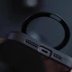 TPU+PC чохол Metal Buttons with MagSafe Carbon Ring для Apple iPhone 15 Pro (6.1") Чорний - зображення 6