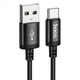 Кабель HOCO X91 Radiance charging data cable Type-C to Type-C 3m Black (6931474788726) - зображення 1