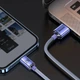 Кабель Baseus Crystal Shine Series Fast Charging Data Cable USB to Lightning 2.4A 1.2m Purple (CAJY000005) - изображение 7