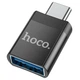 Перехідник HOCO UA17 Type-C male to USB female USB3.0 adapter Black (6931474762016) - зображення 1