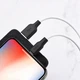 Кабель Hoco X21 Plus Lightning 2 м 2.4A силиконовый кабель для зарядки и передачи данных White - изображение 3