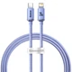 Кабель Baseus Crystal Shine Series Fast Charging Data Cable Type-C to Lightning 20W 1.2m Purple (CAJY000205) - изображение 1