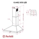Кухонная вытяжка Perfelli K 6402 BL 850 LED, черная купольная декоративная настенная вытяжка на кухню, 60 см - изображение 10