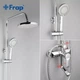 Душова система Frap F2418 Chrome хром з латуні на три споживача з поворотним виливом (1033767) - зображення 4